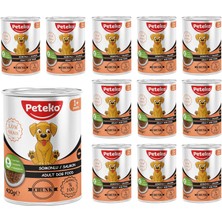 Yetişkin Köpek Somonlu ve Jöleli Konserve Mama 400 gr x 12 Adet