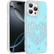 Teleplus iPhone 16 Pro Kılıf Rivas Damla Taşlı Kapak