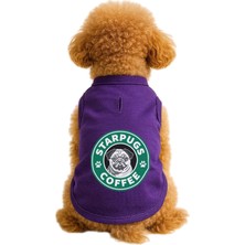 Mpz Pets Kedi ve Köpek Kıyafeti & Elbisesi Mor Starpugs Atlet 3xl