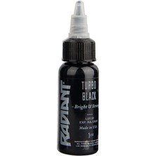 Radiant Tattoo Turbo Black Dövme Boyası 1oz (30 Ml)