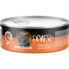 Prochoice Döner Salmon, Sos Içinde Somon Balıklı Tam & Dengeli Yetişkin Kedi Maması 70 gr