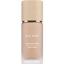Alix Avien Kırışıklık Karşıtı Nemlendirici SPF30 Parlak Bitişli Fondöten Care Enhancer 808 Warm Amber
