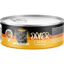 Prochoice Döner Chicken, Sos Içinde Tavuk Etli Tam & Dengeli Yetişkin Kedi Maması 70 gr