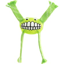 Rogz Flossy Grinz Sesli Köpek Oyuncak 19 cm Yeşil Renkli
