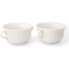 Gural Porselen Çorba Kasesi Çift Kulplu Çorbalık Porselen Çorba Kabı 13 cm 2 Adet