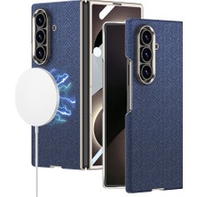 Teleplus Samsung Galaxy Z Fold 8 Ultra Kılıf M-Safe Şarj Özellikli Zore Kıpta Kpt-11 Sert Pc Kapak