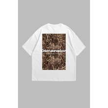 Tarzsokak Dimension Baskılı Leopar Desenli 24/1 Oversize Unisex Siyah