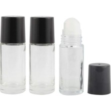 3 Paket Cam Rulo Şişeler Deodorant Konteyner Seyahat Dıy Deodorant Şişeler Dudak Balsamı Losyon Güneş Koruyucu Için Plastik Rulo Toplar (30 Ml)