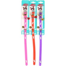 Catlife Kemik Desenli Silikon Boyun Tasması Zilli Mix Color