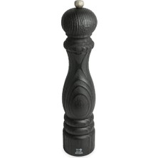 Peugeot - Paris Nature Black Tuz Değirmeni 30 cm + Tuz - Klasik Öğütme Derecesi Ayarı - Pefc Damgalı Geri Dönüştürülmüş Ahşaptan - Siyah