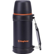 Kingcamp Paslanmaz Çelik Vakum Şişesi, Saplı ve Kapak Kesici ile Geniş Açıklık, Kapasite 750 ml
