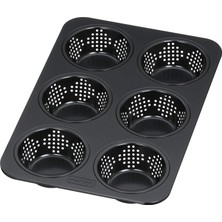 Kaiser Ilham Veren Küçük Ekmek Pişirme Kalıbı Delikli 28 x 19 Cm, 6 Küçük Ekmek Için Pişirme Kalıbı, Yapışmaz Kaplamalı, Ekşi Hamuruna Dayanıklı