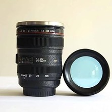 Netavantaj Kamera Lens 3D Tasarım Paslanmaz Çelik Termos Kupa Bardak