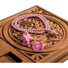 Hayrat Neşriyat Gül Püsküllü Tesbih Bebe Pembe (99LU - 6mm)