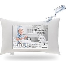 Vionel Home Su Geçirmez Bebek Yastığı, 35X45, Küçük Çocuklar Ultra Yumuşak, Makinede Yıkanabilir, Nefes Alabilir, Bakımı KOLAY,%100 Pamuklu Yastıklar, Uyku, Seyahat, Beyaz Seyahat Yastığı.