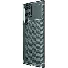 Bezos S25 Ultra Auto Focus Karbon Kapak - Koyu Yeşil