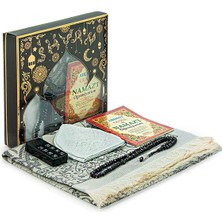 Ihvan Online Oğlumun Sesli Namaz Öğretici Seccade Seti Gri