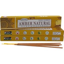 Deepika Masala Agarbatti || Pure & Natural Incense Tütsü Çubukları || (Amber Natural (Doğal Amber))