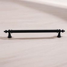 Osmanlı (160 mm - 16 Cm) Mat Siyah Metal Mobilya Mutfak Çekmece Dolap Dolabı Kulbu Kulpu Kulpları