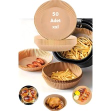 Yuvarlak Pişirme Kağıdı, 50 Adet, 16.5 cm Xxl Boy, Yapışmaz Özellikli, Hava Fritöz Uyumlu