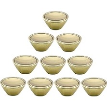 10 Adet Delta Düğme Gold Mobilya Mutfak Dolap Dolabı Çekmece Kulpu Kulbu Plastik Altın Tek Vida Kulp
