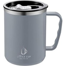 304 L Çelik Gri 500 ml Kahve El Termos Kupa Mug CIN557GR
