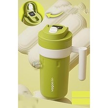 Vagonlife 600 ml LED Sıcaklık Göstergeli Akıllı Çelik Termos Kulplu -Kahve BARDAĞI-MUG-FFVGN2009