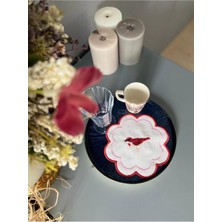 Linda Mia Home Pip Studio Kuşlu Kokteyl Peçete Tekli (Kırmızı Pembe)