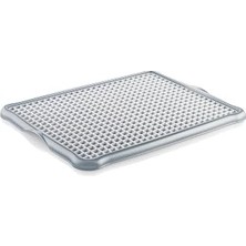 Orret Home 44X35 cm Plastik Bulaşık Süzgeci Mat Izgara Süzgeçli Süzmatik Tezgah Üstü Bulaşık Kurutmalık Büyük Boy Mutfak Süzgeci (Asorti Renk)