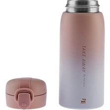 Karaca Skyfall Çelik Sızdırmaz Pembe Termos 350 ml
