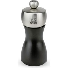 Peugeot 21283 Fidji Karabiber Değirmeni, Ahşap, 5,2 x 5,2 x 12 Cm, Mat Siyah