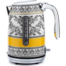 Berghoff Gem Royal Margery 1.7 Litre Desenli Su Isıtıcısı – 2200 W, Paslanmaz Çelik Gövde