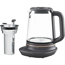 Electrolux E7GK1-8BP Explore 7 Cam Kettle | 1.7l Kapasite, Demlik Sepeti, Ayarlanabilir Sıcaklık, Sıcak Tutma, Cam Gövde | Çay, Kahve ve Sıcak Içecekler Için
