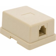 BK Teknoloji RJ11 6p/2c Tekli Telefon Prizi Dağıtım Kutusu