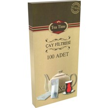 Tea Time Çay Kahve Filtresi Kağıt Filtre L Büyük Boy (100'LÜ Çay Filtresi Poşeti)