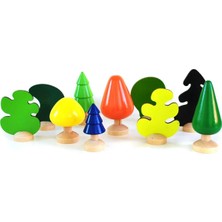 Moontime Alaçatı Calimera Toys Ahşap Yapı Tasarım Seti Ağaçlar 10 Parça