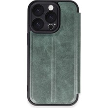 Bezos Pro Flip Cover - Koyu Yeşil