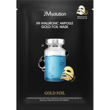Jmsolution H9 Hyaluronic Ampoule Gold Foil Mask (35 ml * 10 Ad) Altın Folyo Hyalüronik Asit Ampul Maske
