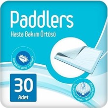 Paddlers Hasta Bakım Yatak Koruyucu Örtü 60X90 cm 30 Adet – Sıvı Geçirmez, Emici
