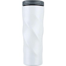 Komple 304 L Çelik Beyaz 500 ml Kahve Termos Mug CIN229BY