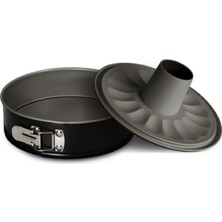 Pratesi 480101 Kek Kalıbı, 2 Taban, 24 Cm, 18/8 Paslanmaz Çelik