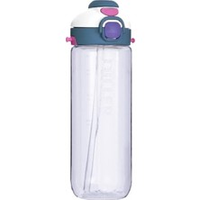Dıller Beyaz Pipetli Su Şişesi 780ML Spor Şişesi Taşınabilir Tasarım