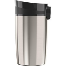 Sigg Miracle Brushed Termos Kupa (0,27 L), Zararlı Madde Içermeyen ve Yalıtımlı Kahve Kupası, Sızdırmaz Kahve Kupası, Paslanmaz Çelik Bardak, 1 Adet (Tekli Paket)