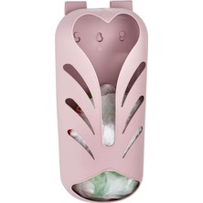 Poşet Düzenleme Organizer Dolap Kapağına Takılabilir Yapışabilir Poşetlik (Pembe)