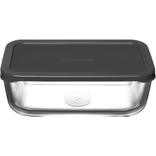 Paşabahçe Snow Box Saklama Kabı 1225 cc Plastik Gri Kapaklı