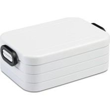 Mepal - Take A Break Midi Beslenme Kutusu, 2 Sandviç Veya 4 Ekmek Dilimi Için, Yemek Hazırlama Kutusu, Bölmeli Yemek Kutusu, Bulaşık Makinesinde Yıkanabilir, 900 Ml, Beyaz