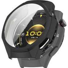 Caseonn Huawei Watch Gt 6 Pro 46MM Kılıf Ekran Korumalı 360 Tam Koruma Siyah