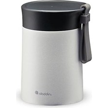 Aladdin Bistro Thermavac Paslanmaz Çelik Yemek Termosu, Gri (Stone Grey), 0.4 L