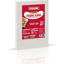 Cook Edt Kesilmiş Pişirme Kağıdı, 33 x 27 Cm, 100 Yaprak