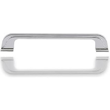 10 Adet Alperen 128 mm Düz Mobilya Mutfak Dolabı Çekmece Dolap Kapak Kulpu Kulbu Krom Metal Kulp